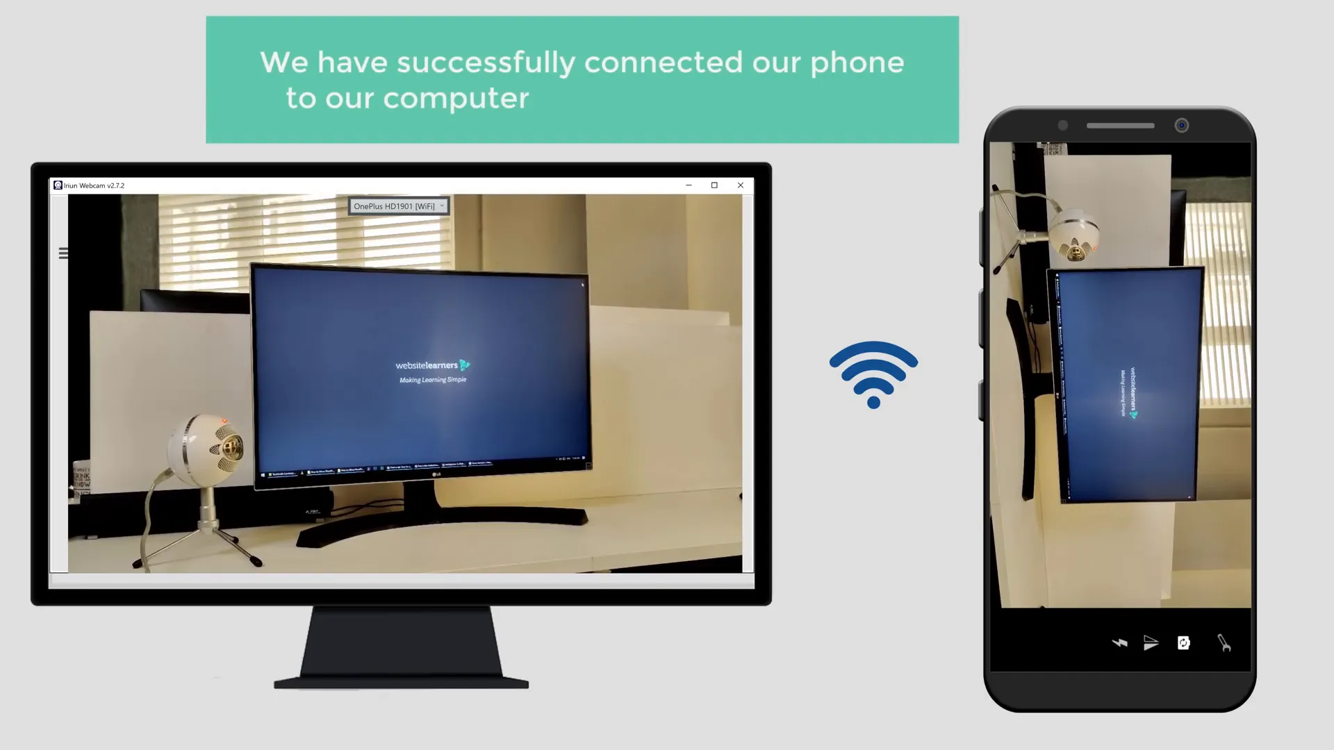 Connecting phone to computer via Wi-Fi