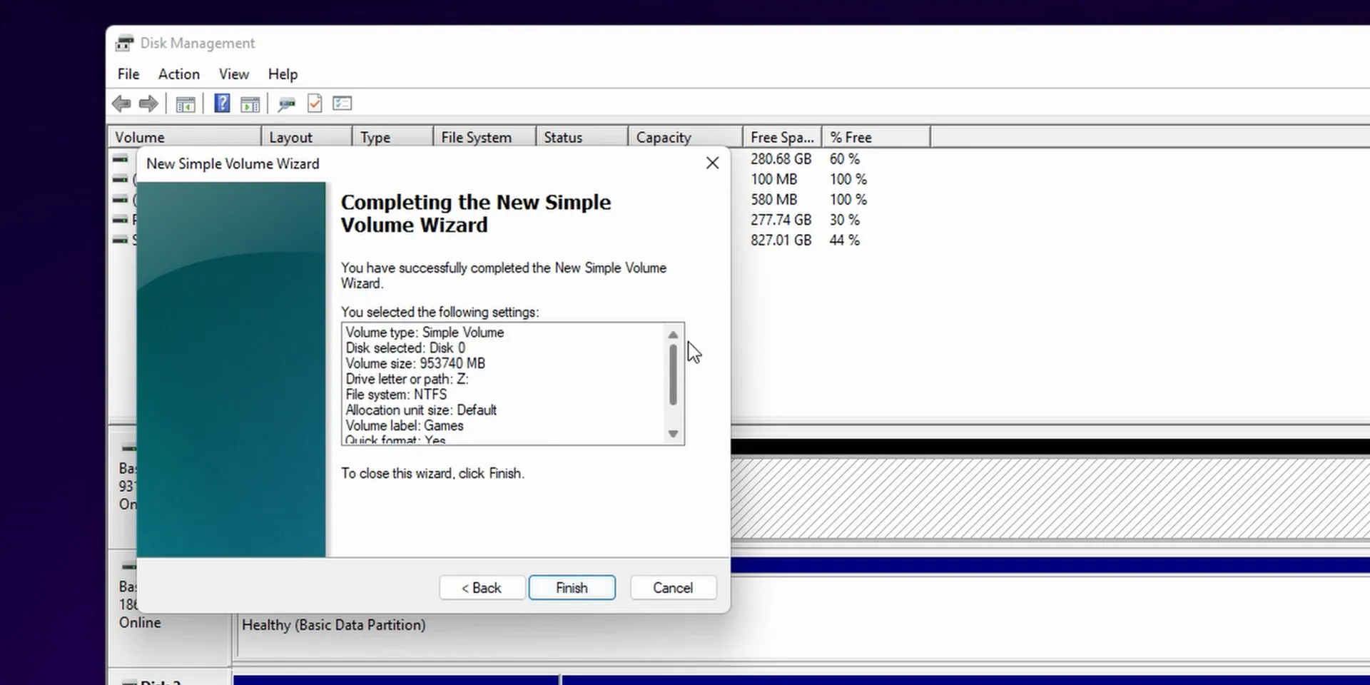 Formatting the new hard drive