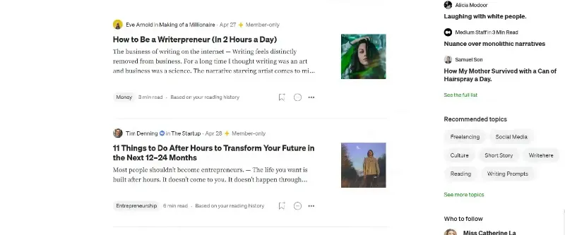 Overview of Medium publications