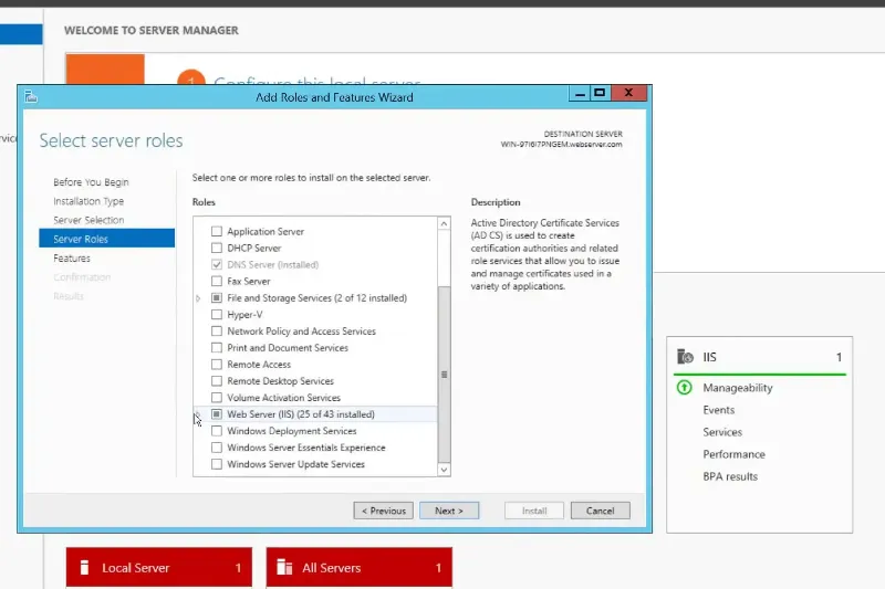 Installing FTP server on IIS