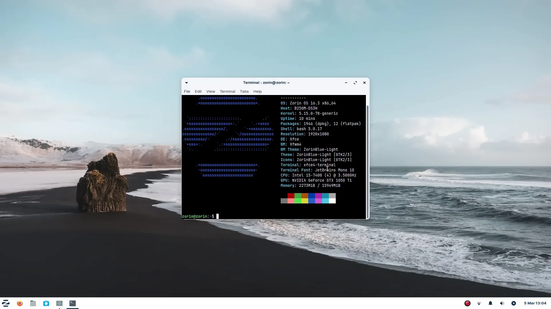 lightweight linux distro Zorin Lite Interface